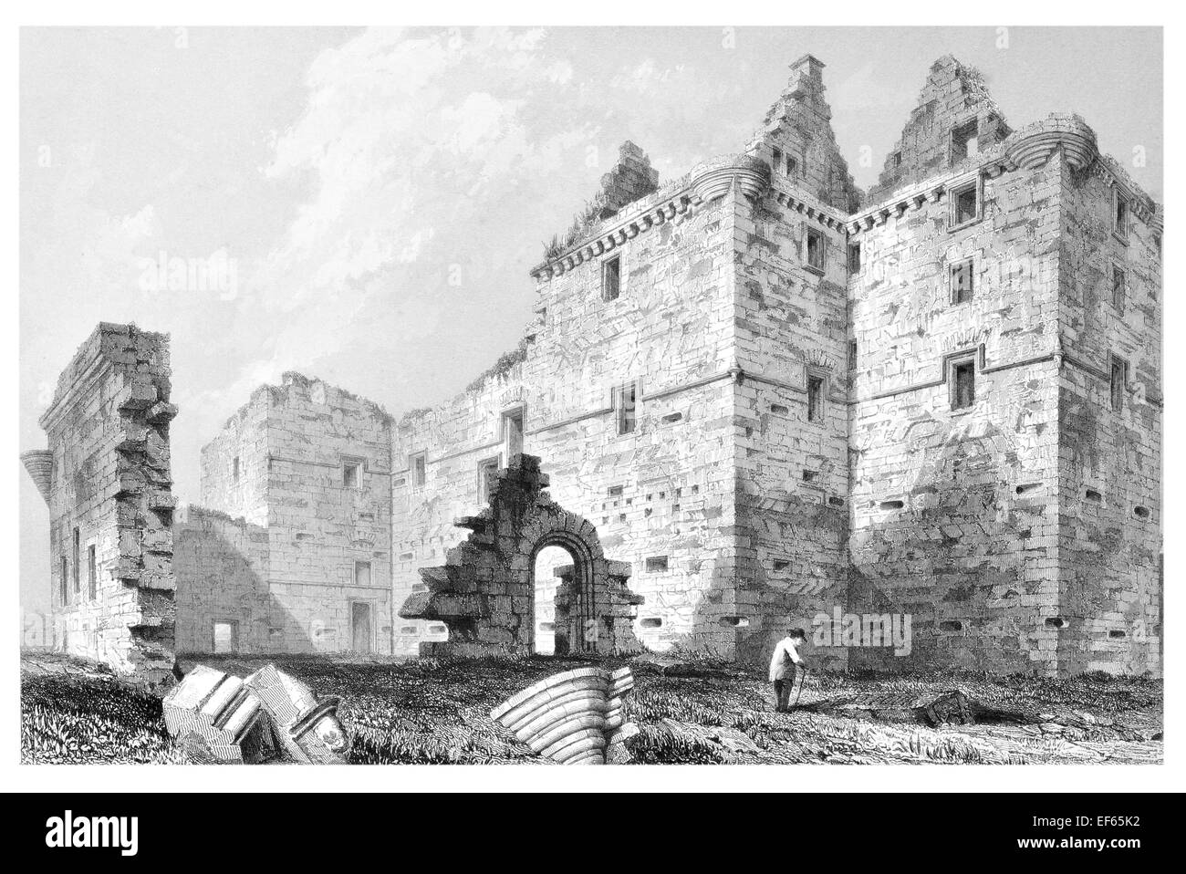 1852 Noltland Castle Westray Pierowall isola Westray Orkney Islands Foto Stock