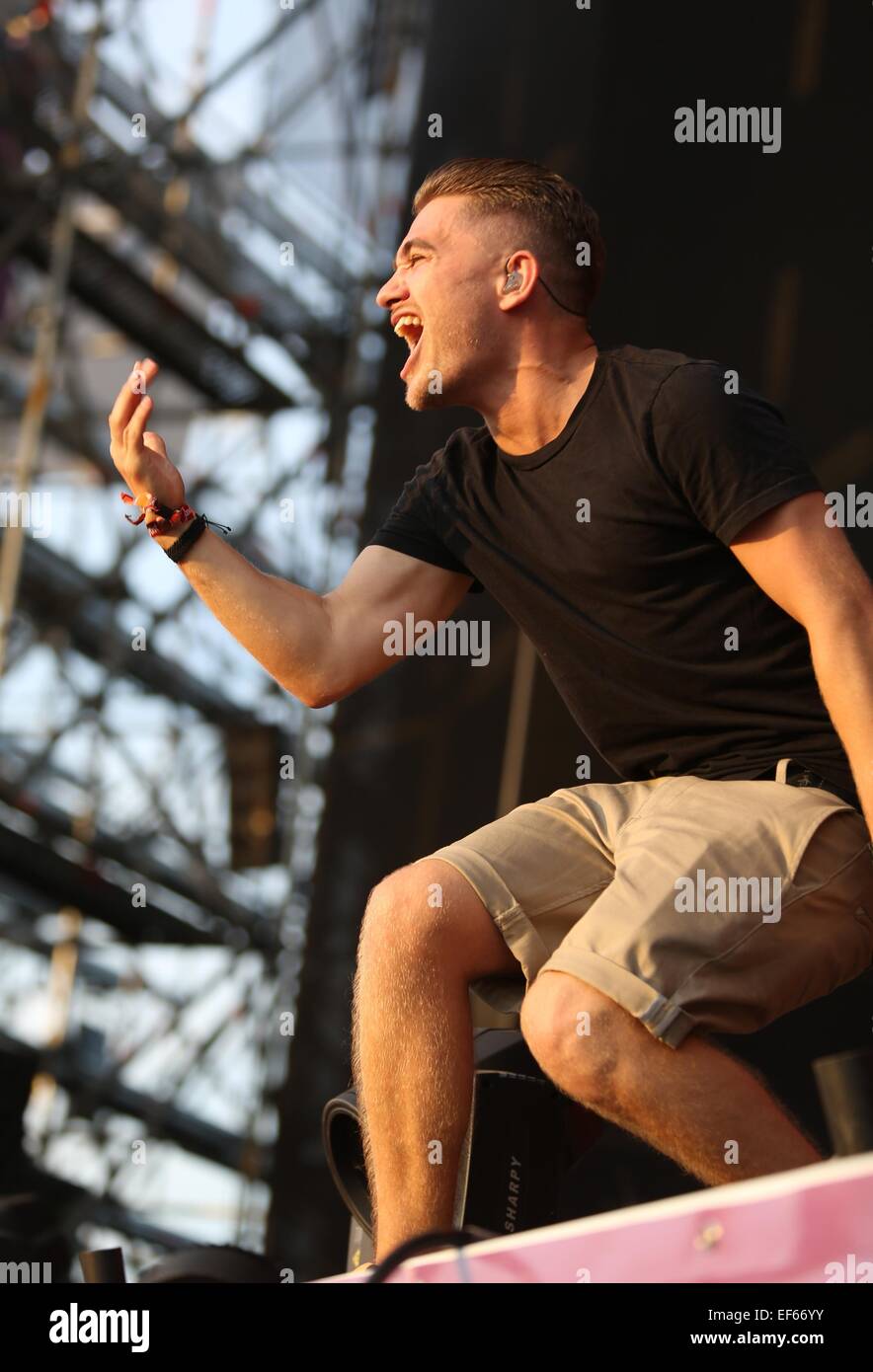 Raduno mondiale 2014 tenutasi a lunga Marston Airfield - Giorno 1 - spettacoli con: Netsky dove: Stratford Upon Avon, Regno Unito quando: 25 Lug 2014 Foto Stock