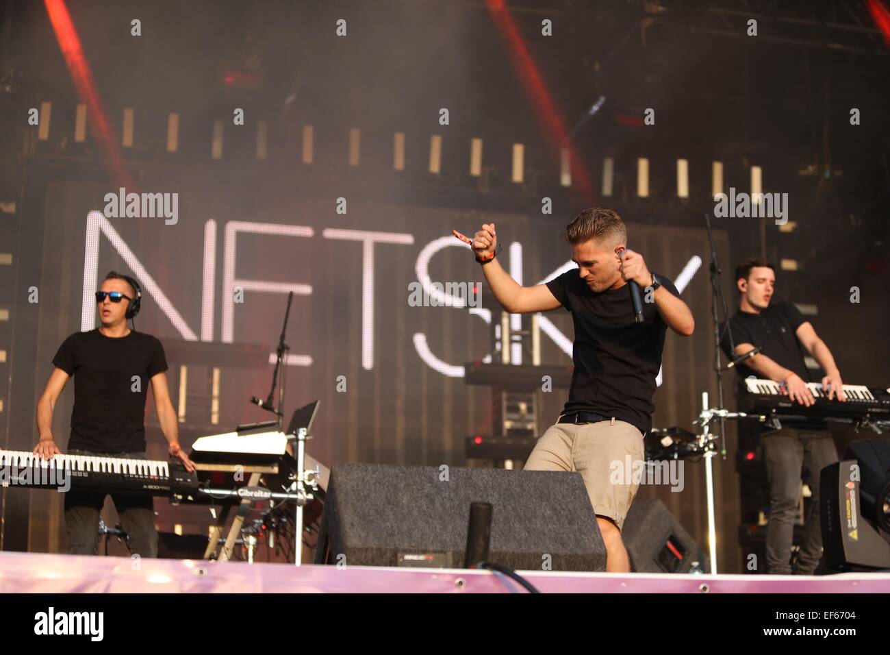 Raduno mondiale 2014 tenutasi a lunga Marston Airfield - Giorno 1 - spettacoli con: Netsky dove: Stratford Upon Avon, Regno Unito quando: 25 Lug 2014 Foto Stock