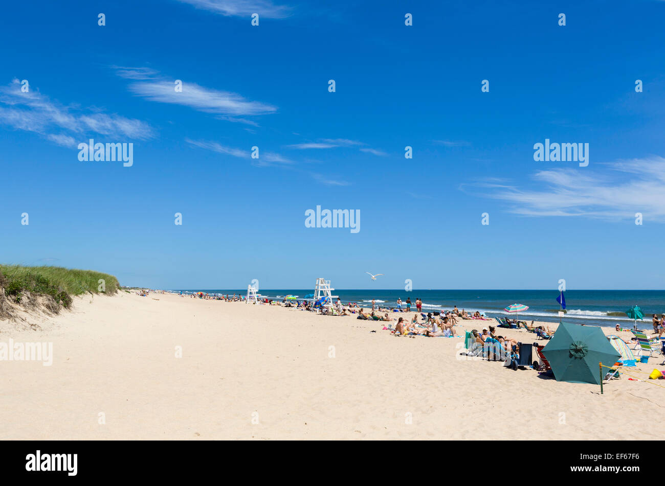 Atlantic Avenue Beach, Amagansett, East Hampton, contea di Suffolk, Long Island , NY, STATI UNITI D'AMERICA Foto Stock