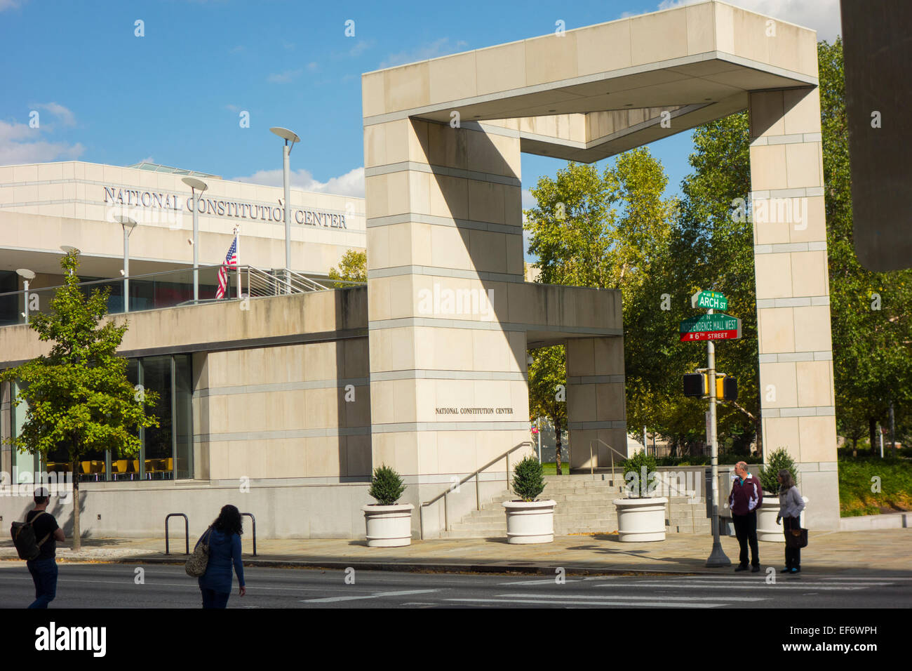 Il Centro Nazionale della Costituzione la costruzione di Philadelphia PA Foto Stock