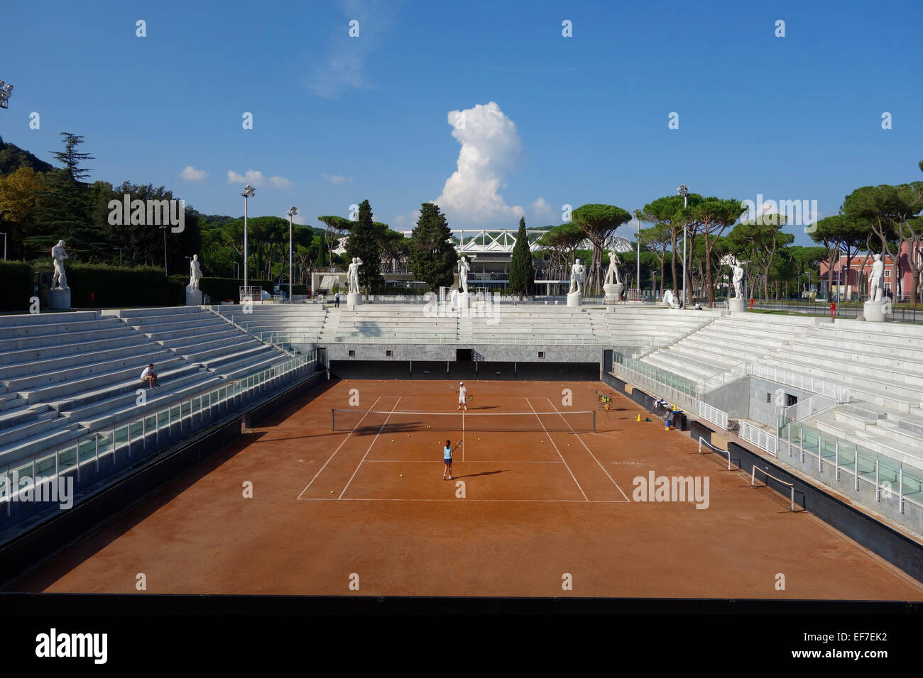 Campi da tennis al Foro Italico a Roma Italia Foto stock - Alamy