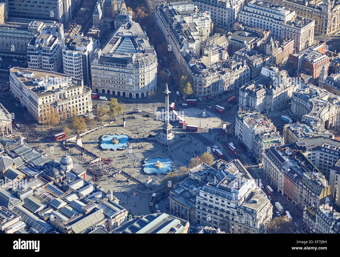 Trafalgar Square Londra, Regno Unito Foto Stock