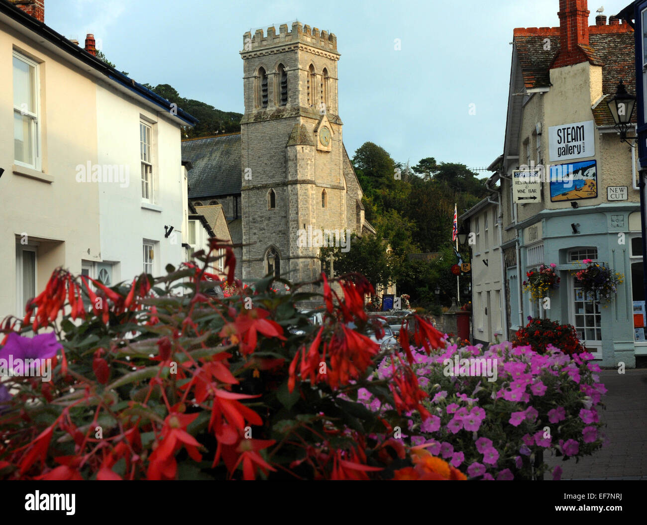 Settembre 2014 St Michael's churchat birra, South Devon. Mike Walker foto Foto Stock