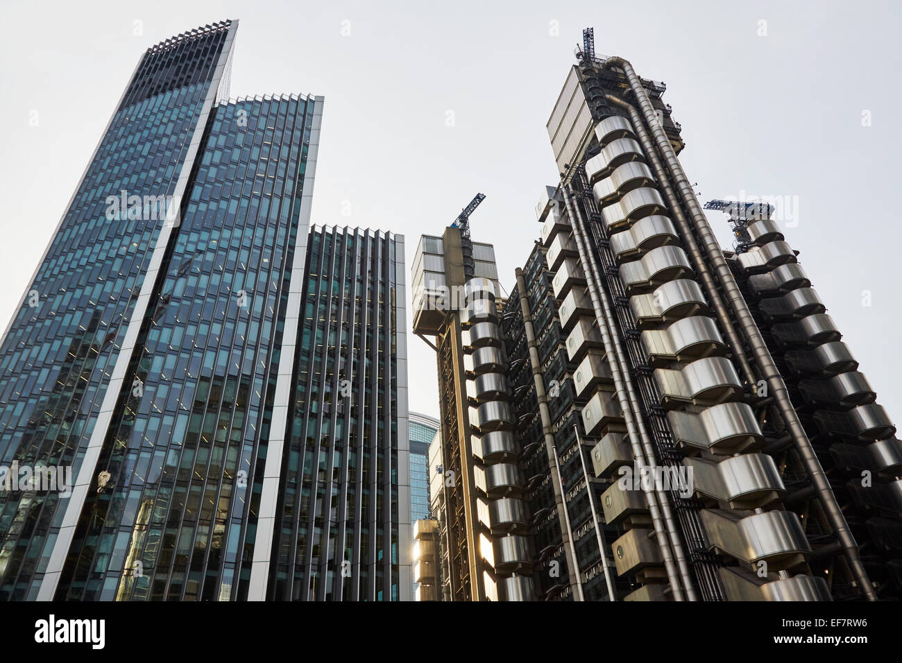 Lloyds Building e Willis Building, Londra, Inghilterra Foto Stock Lloyds Building e Willis Building, Londra, Inghilterra Foto Stock
