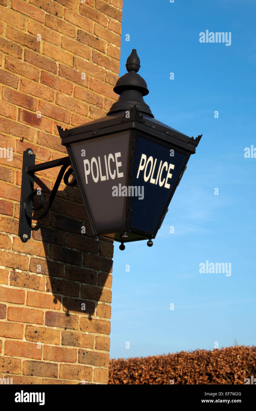 Stazione di polizia di lampada di Burgess Hill Foto Stock