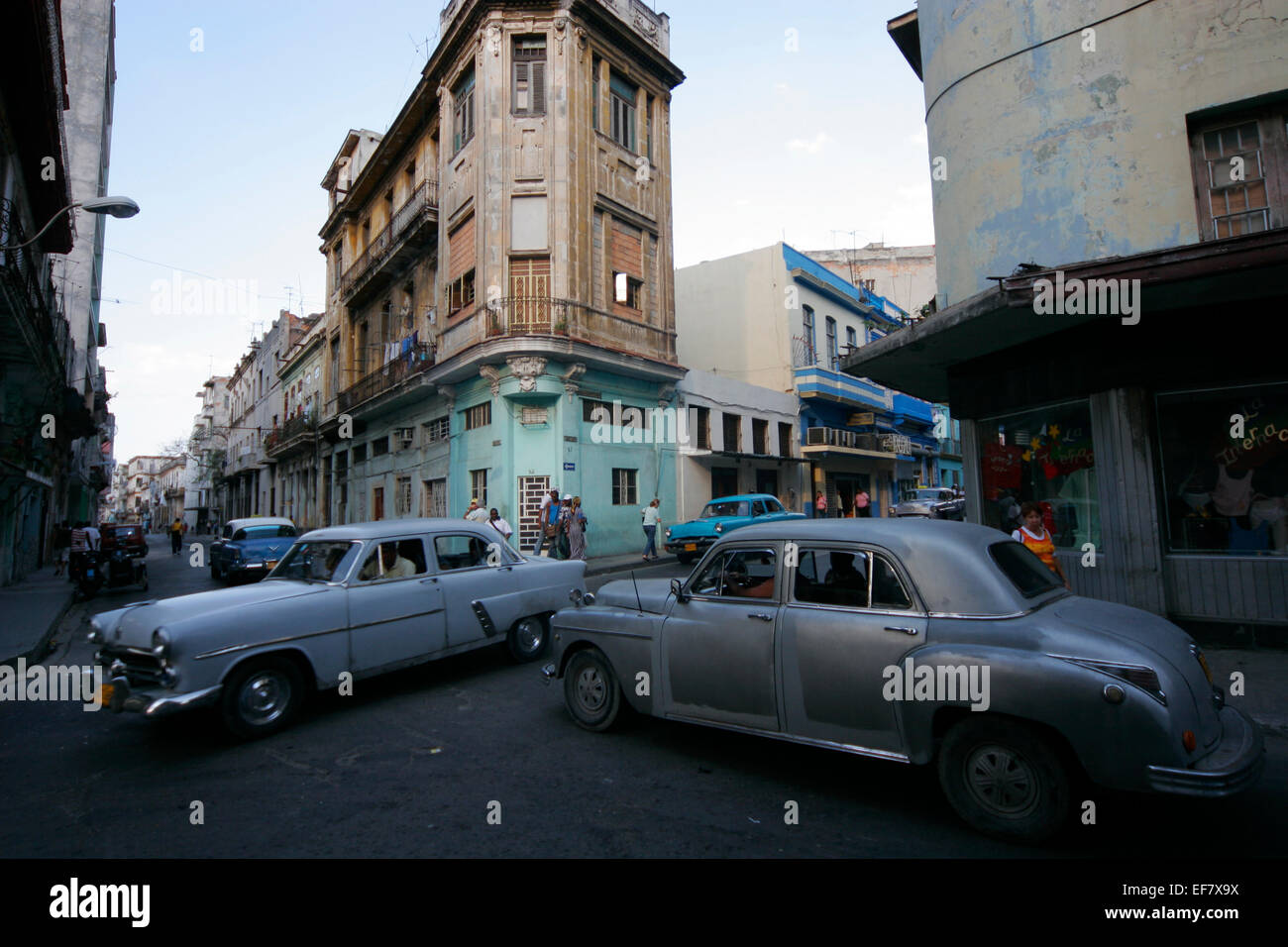 Vintage automobiles a l'Avana, Cuba Foto Stock