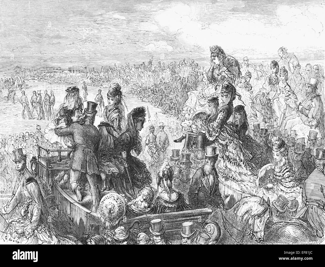 Il Lord's Cricket Ground - Gustave Dore a Londra Foto Stock