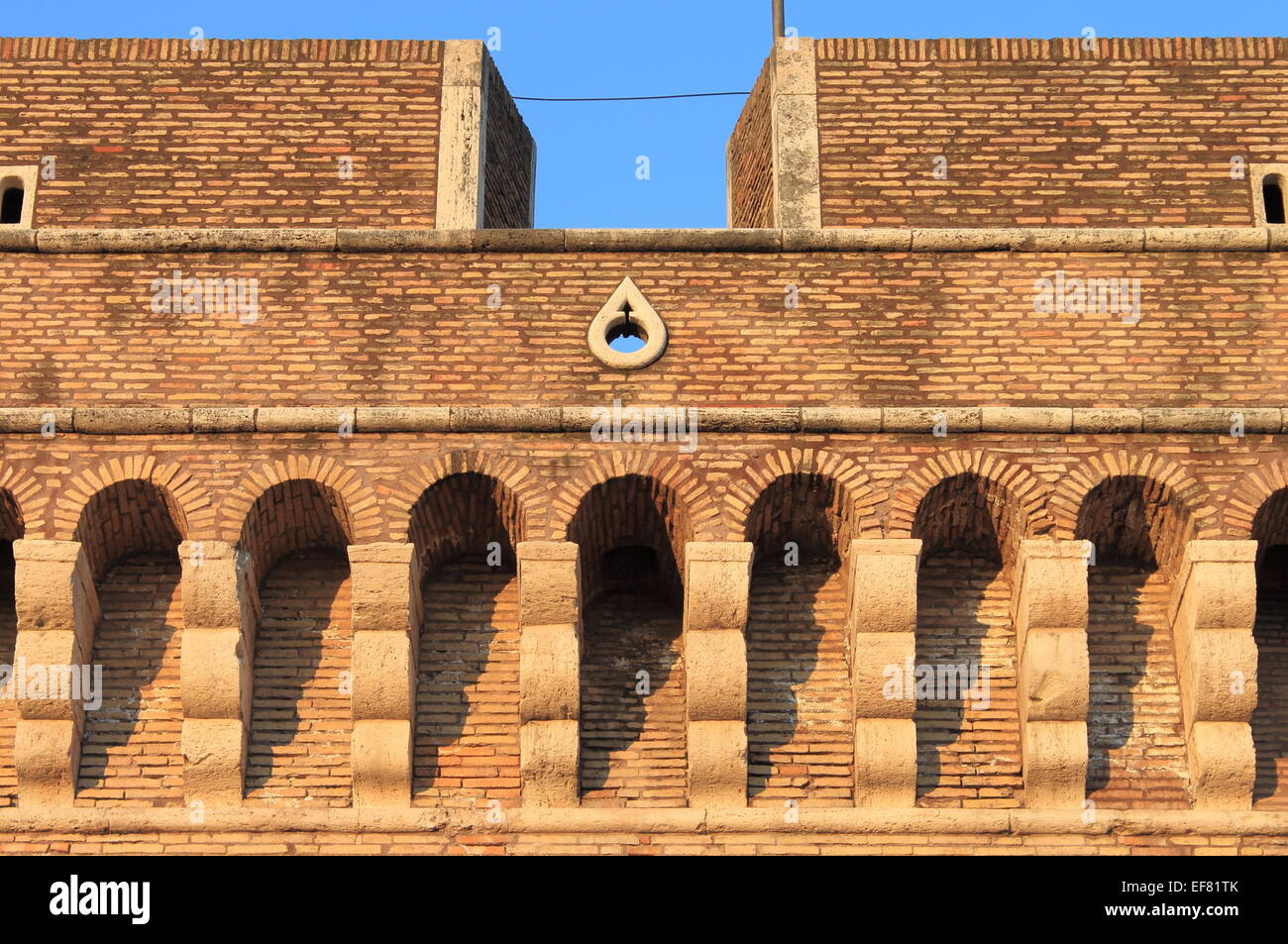 Spalti di Castel Sant'Angelo. Roma, Italia Foto Stock