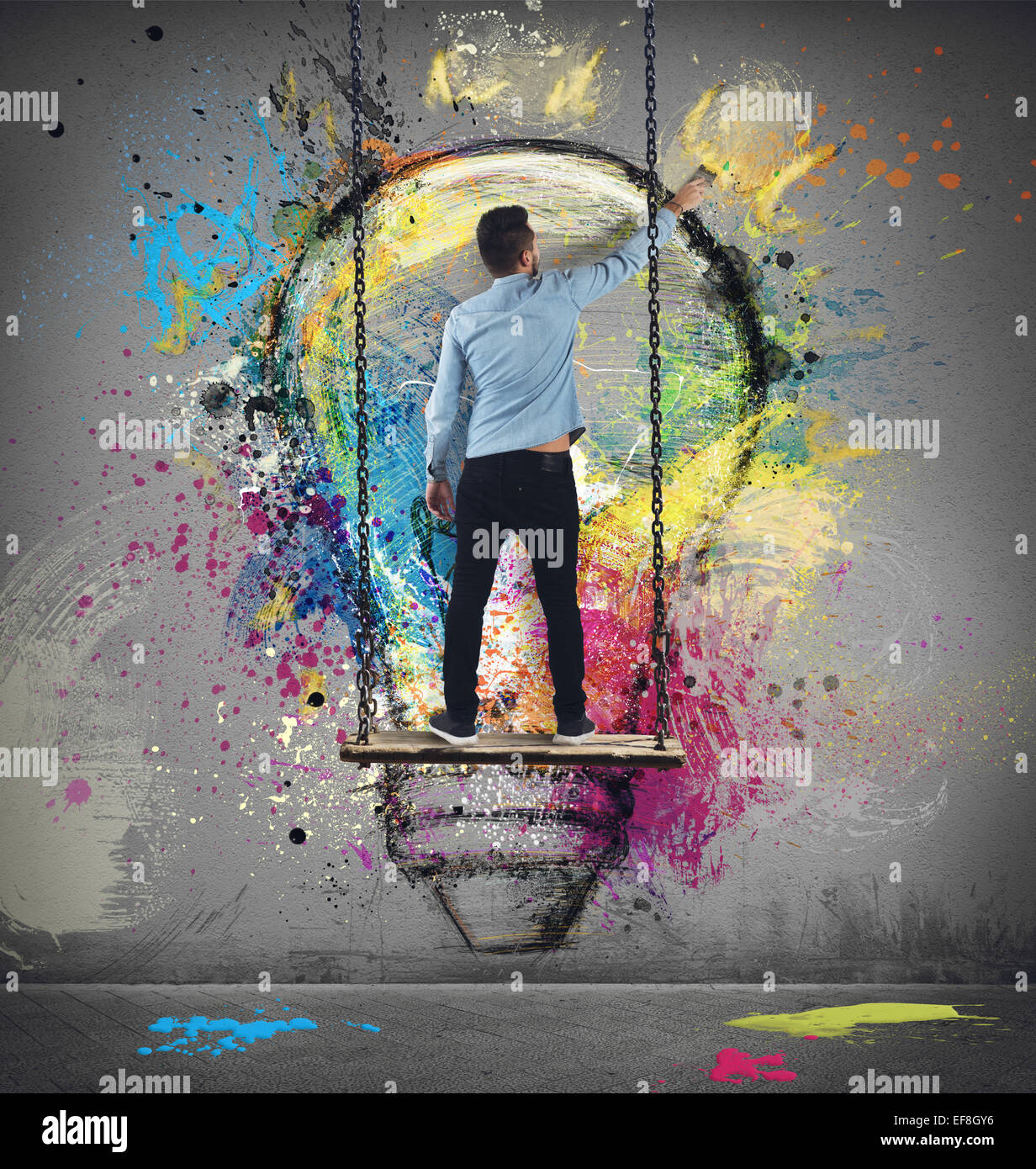 Un'idea di dipingere Foto Stock