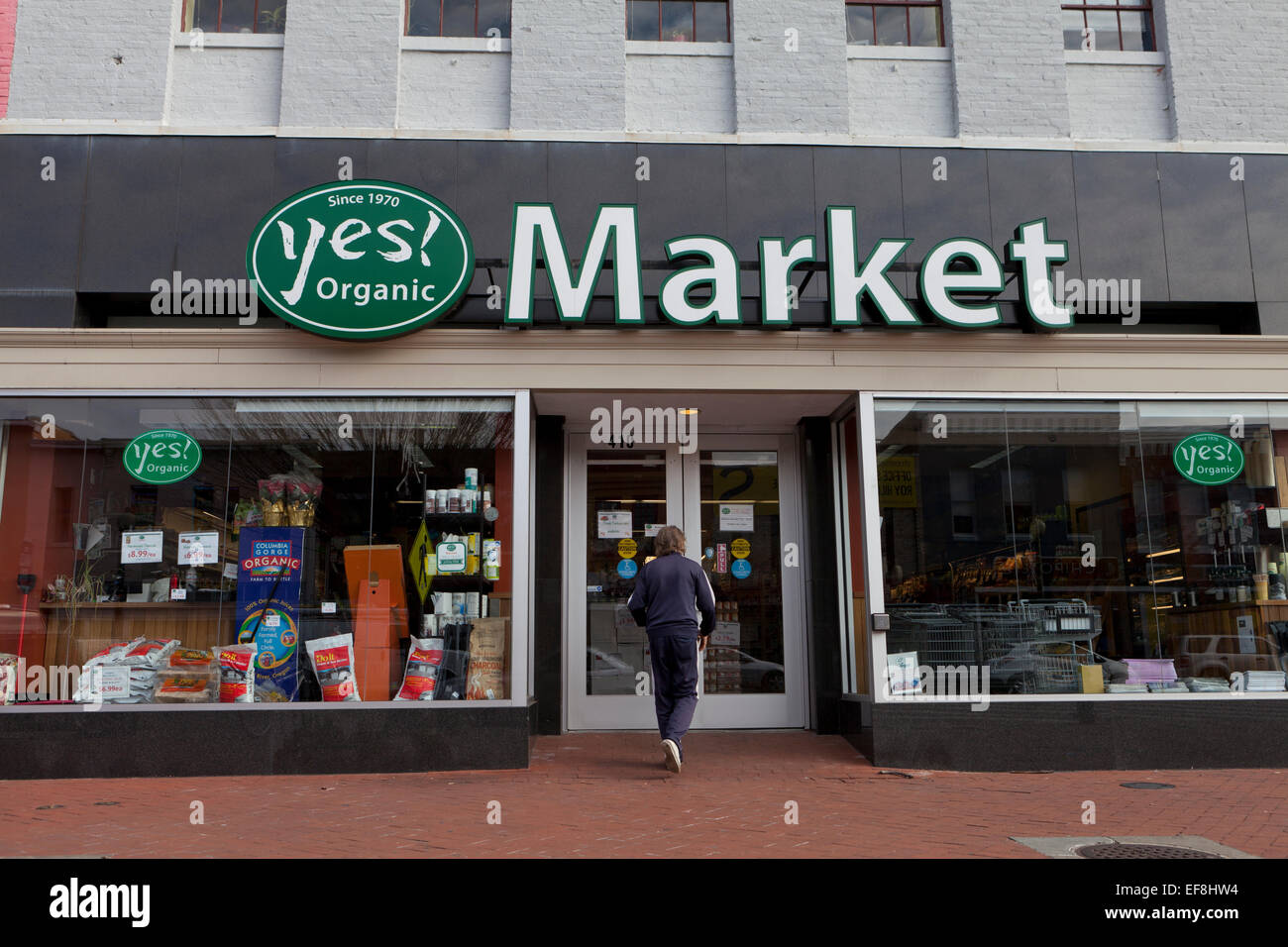 Sì! Mercato biologico - Washington DC, Stati Uniti d'America Foto Stock