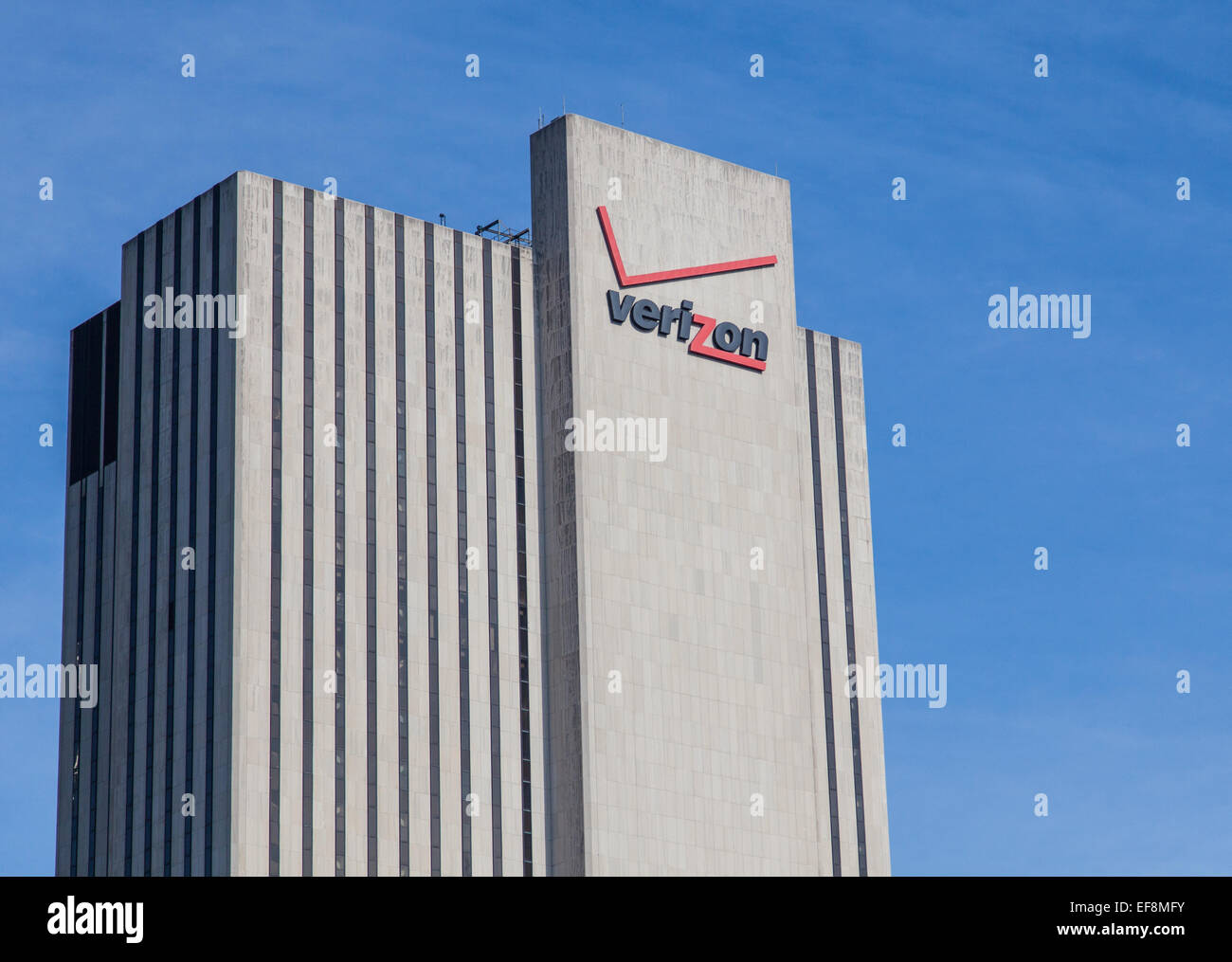 Verizon edificio nel centro di Manhattan, NYC Foto Stock