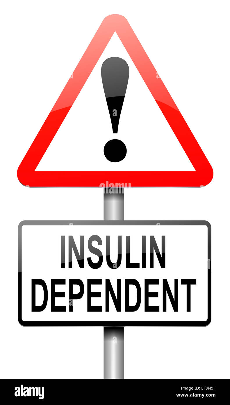 Concetto di insulina. Foto Stock