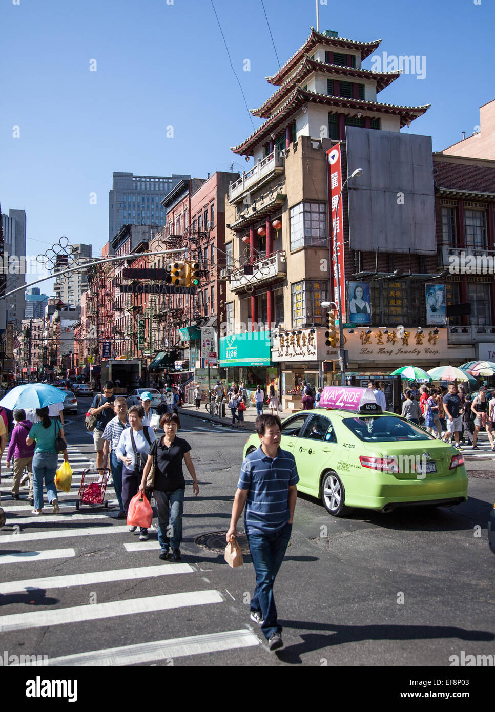 Canal Street a Chinatown, Manhattan New York City Foto Stock