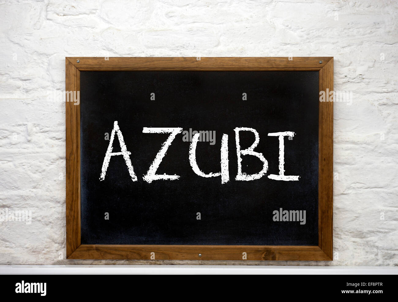 Lavagna con la parola 'Azubi', Tedesco per apprendista Foto Stock