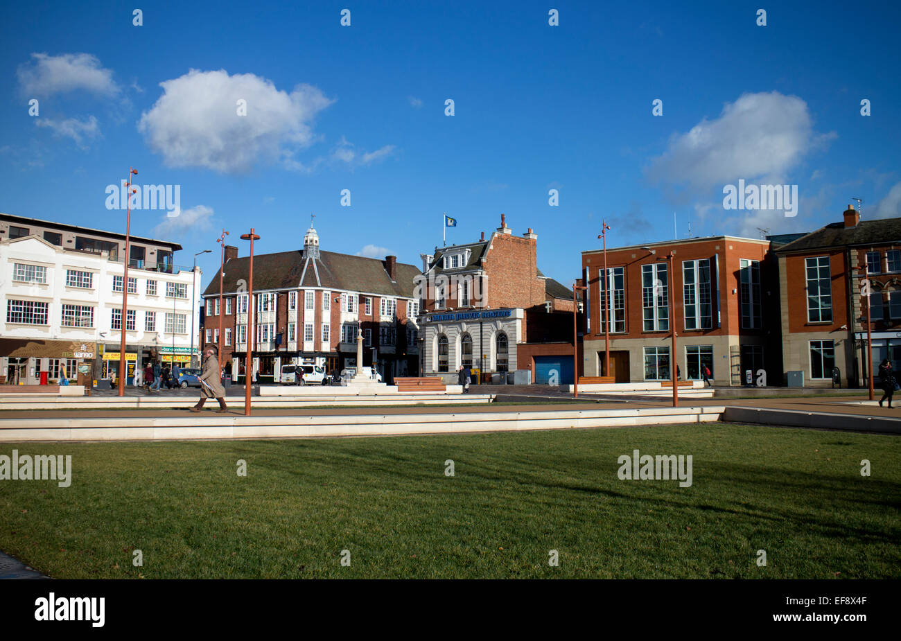Giubileo Square, Leicester, leicestershire, England, Regno Unito Foto Stock