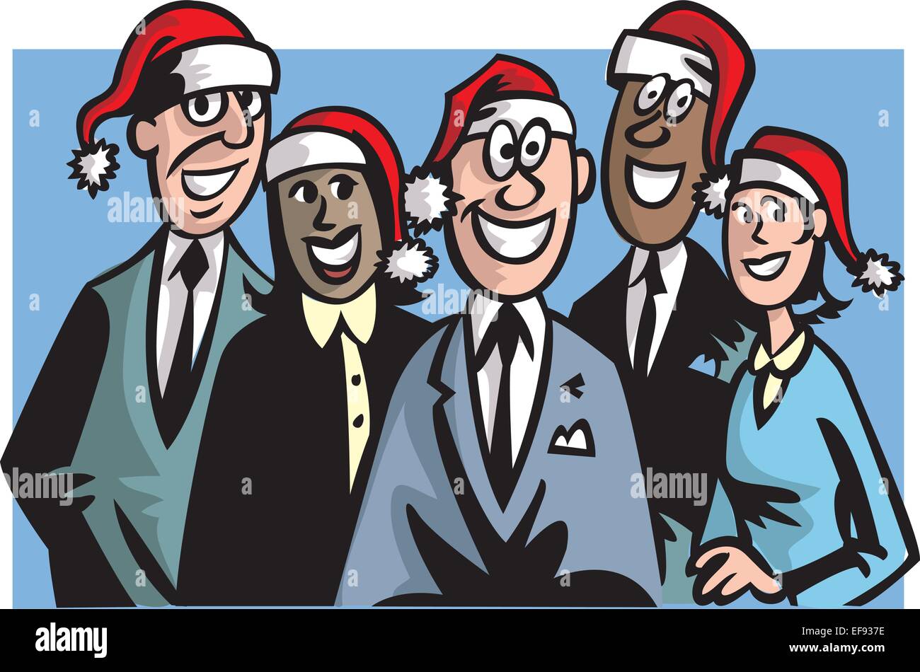 Office Christmas Party Illustrazione Vettoriale