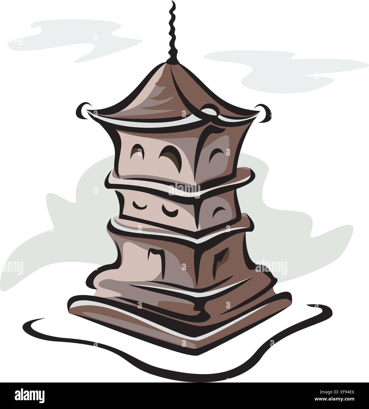Pagoda Illustrazione Vettoriale