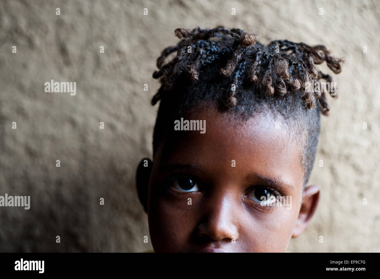 Ragazzo appartenenti alla tribù Kereyu ( Etiopia) Foto Stock