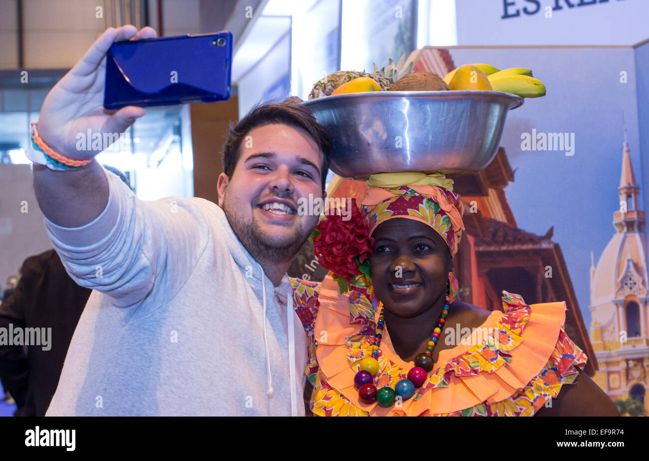 Madrid, Spagna. Il 29 gennaio, 2015. Fitur, i viaggi internazionali e il turismo equo, presso IFEMA. Credito: ABEL F. ROS/Alamy Live News Foto Stock