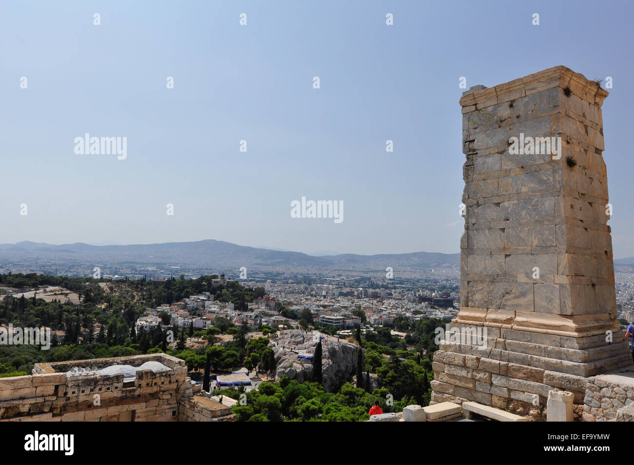 Acropoli di Atene in Grecia. Foto Stock