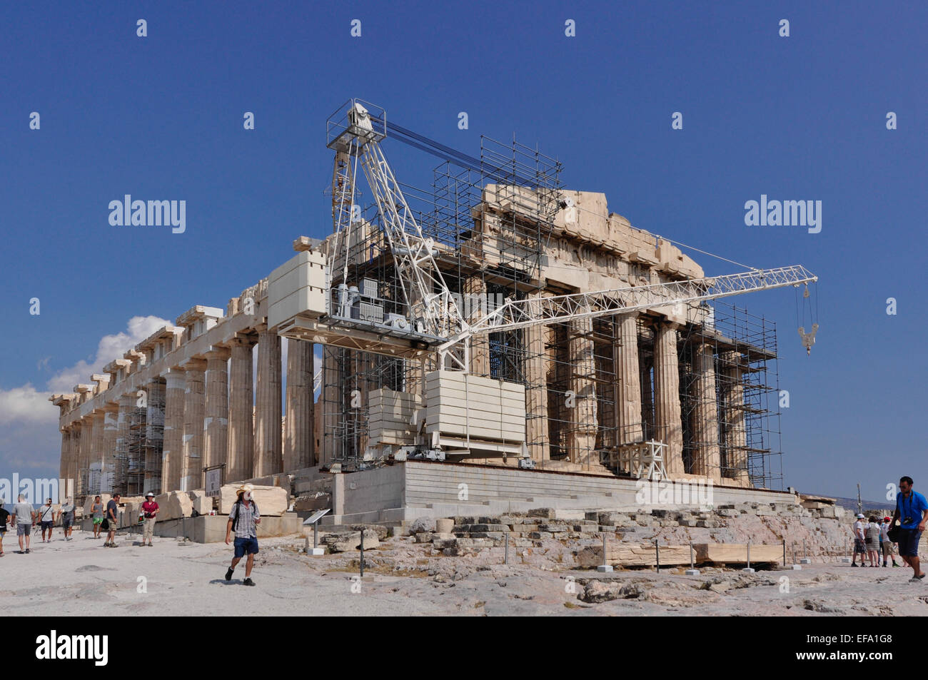 Tempio Partenone di Atene, Grecia. Foto Stock