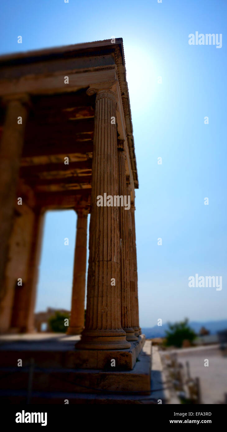 L'Eretteo tempio di Acropoli di Atene, Grecia. Foto Stock