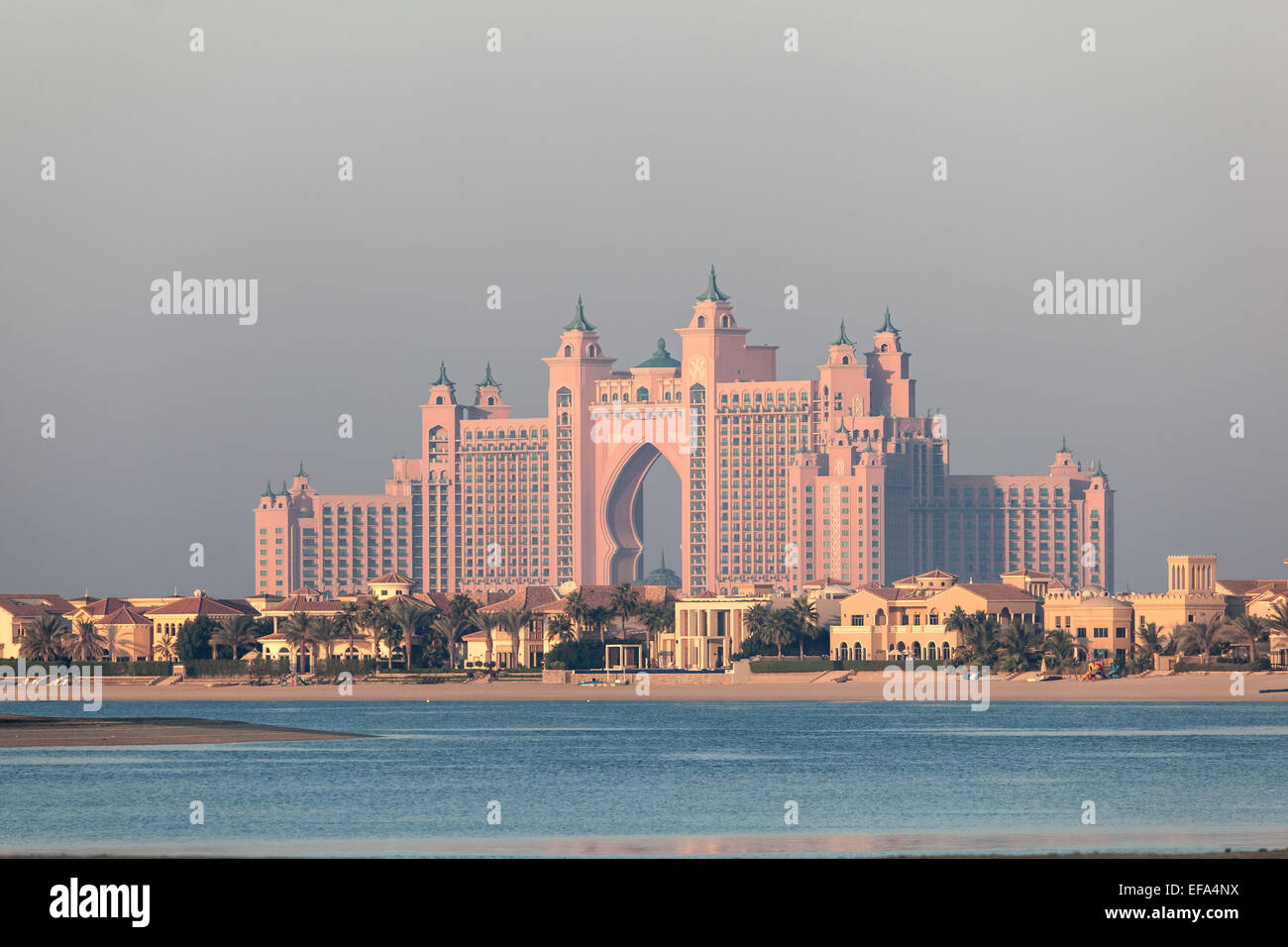 Atlantis Palm hotel al Palm Jumeirah a Dubai, Emirati Arabi Uniti Foto Stock