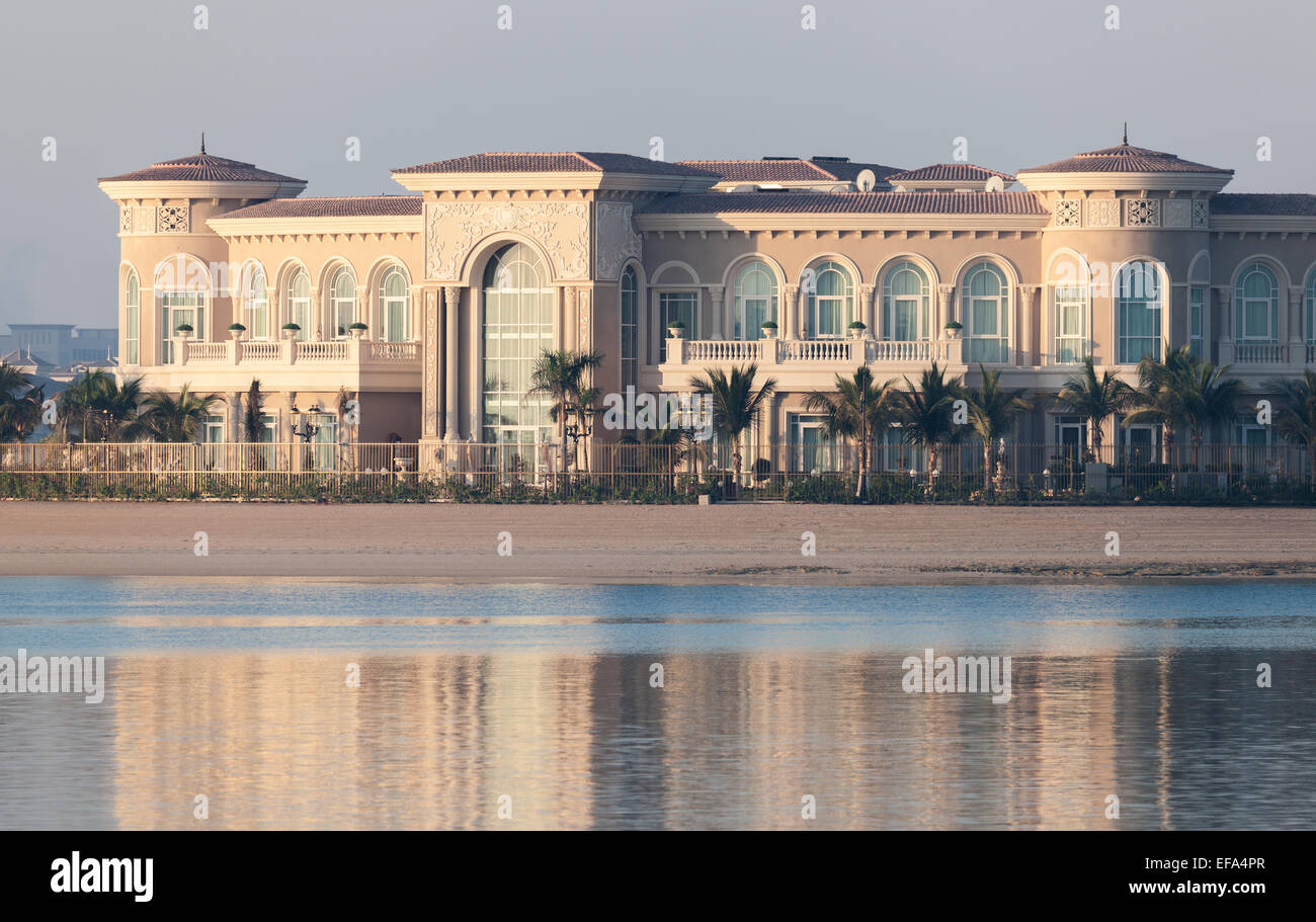 Villa di lusso a Palm Jumeirah, Dubai, Emirati Arabi Uniti Foto Stock