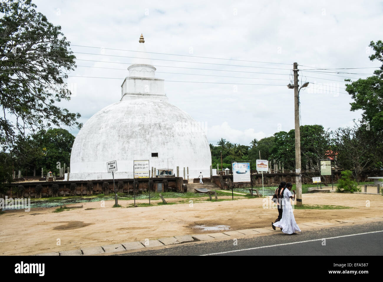 Raja Maha Vihara è un tempio buddista, stupa o dagoba.enorme stupa buddisti pagoda in Tissa,Tissamaharama, Sri Lanka. Foto Stock