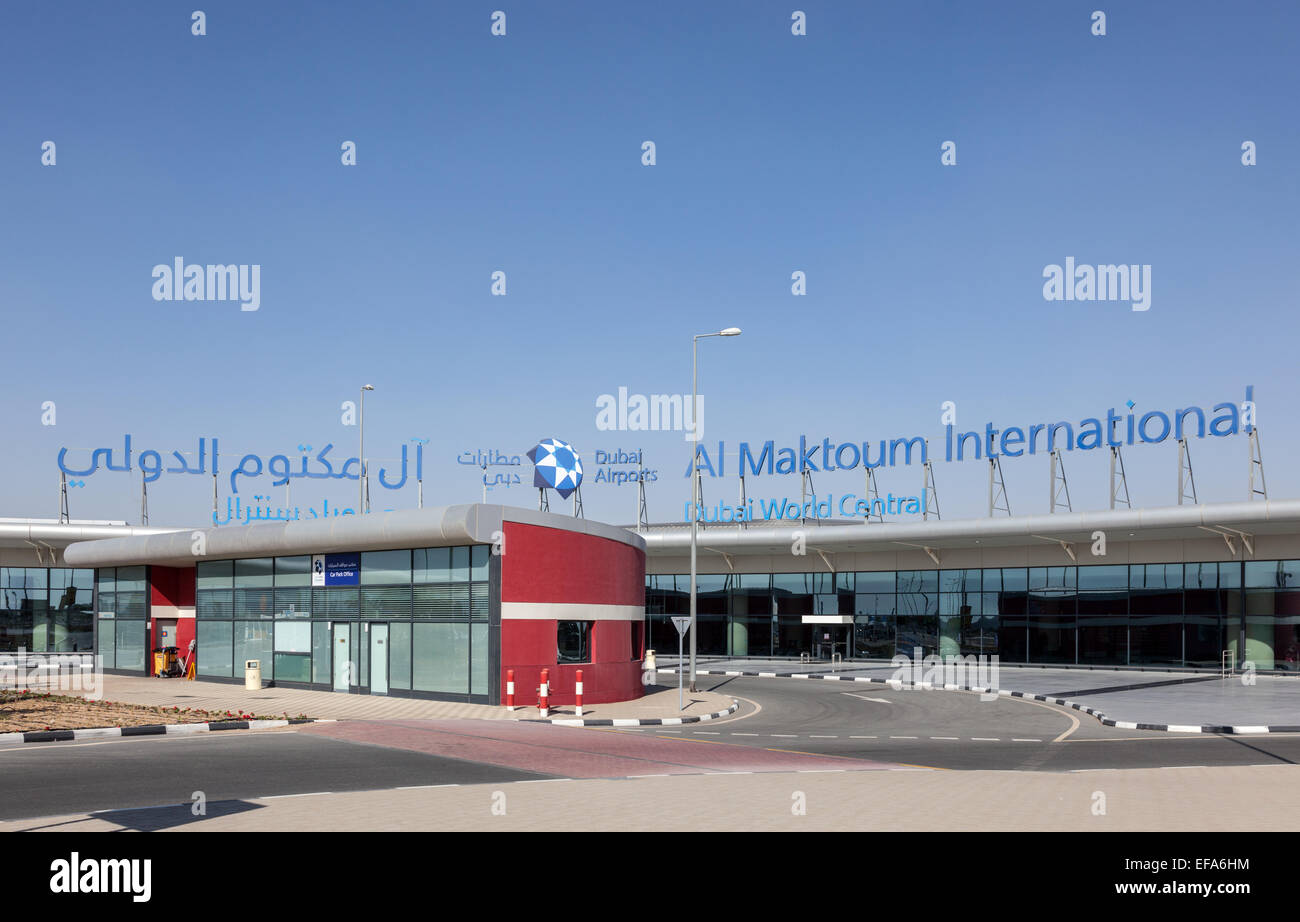 Al Maktoum Aeroporto Internazionale di Dubai Foto Stock