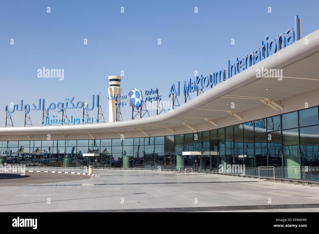 Al Maktoum Aeroporto Internazionale di Dubai Foto Stock