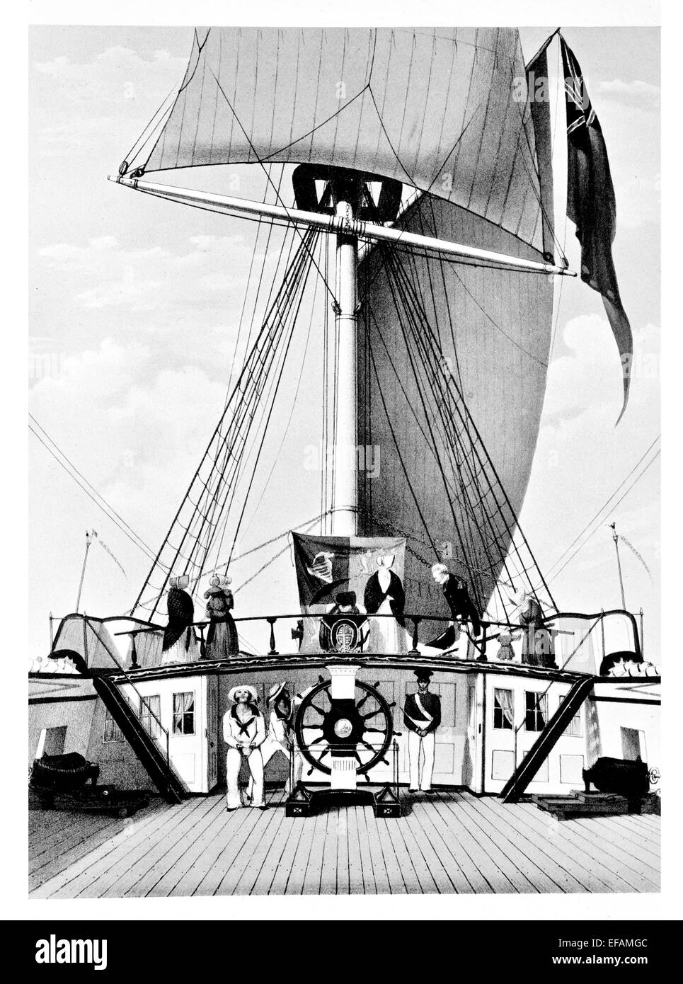H.M.S. Hastings 74 pistola costruita calcutta 1818 servito guerra siriana 1840 motori dato 1854 venduto 1886 Foto Stock