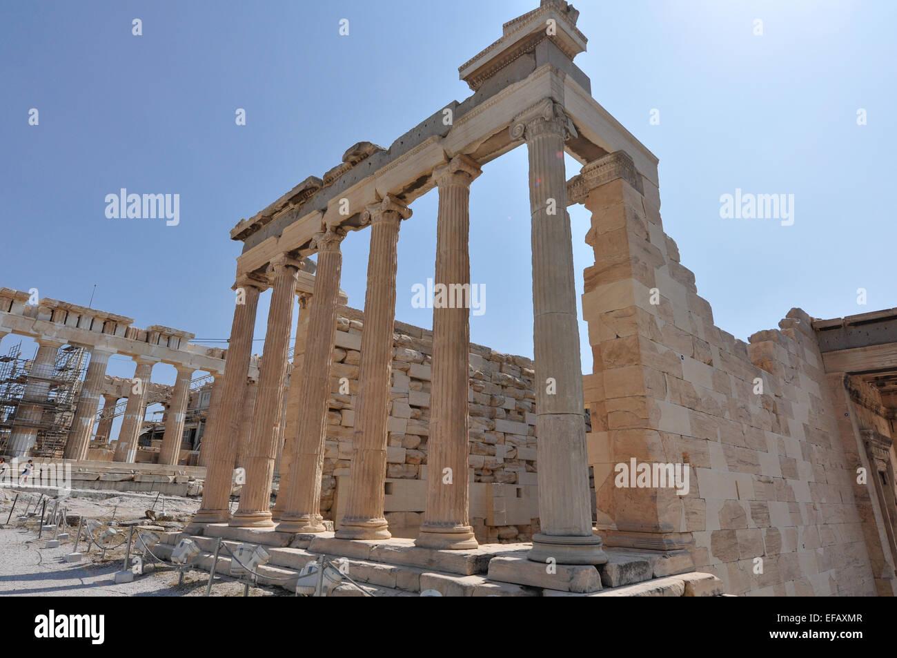 L'Eretteo tempio di Acropoli di Atene, Grecia. Foto Stock