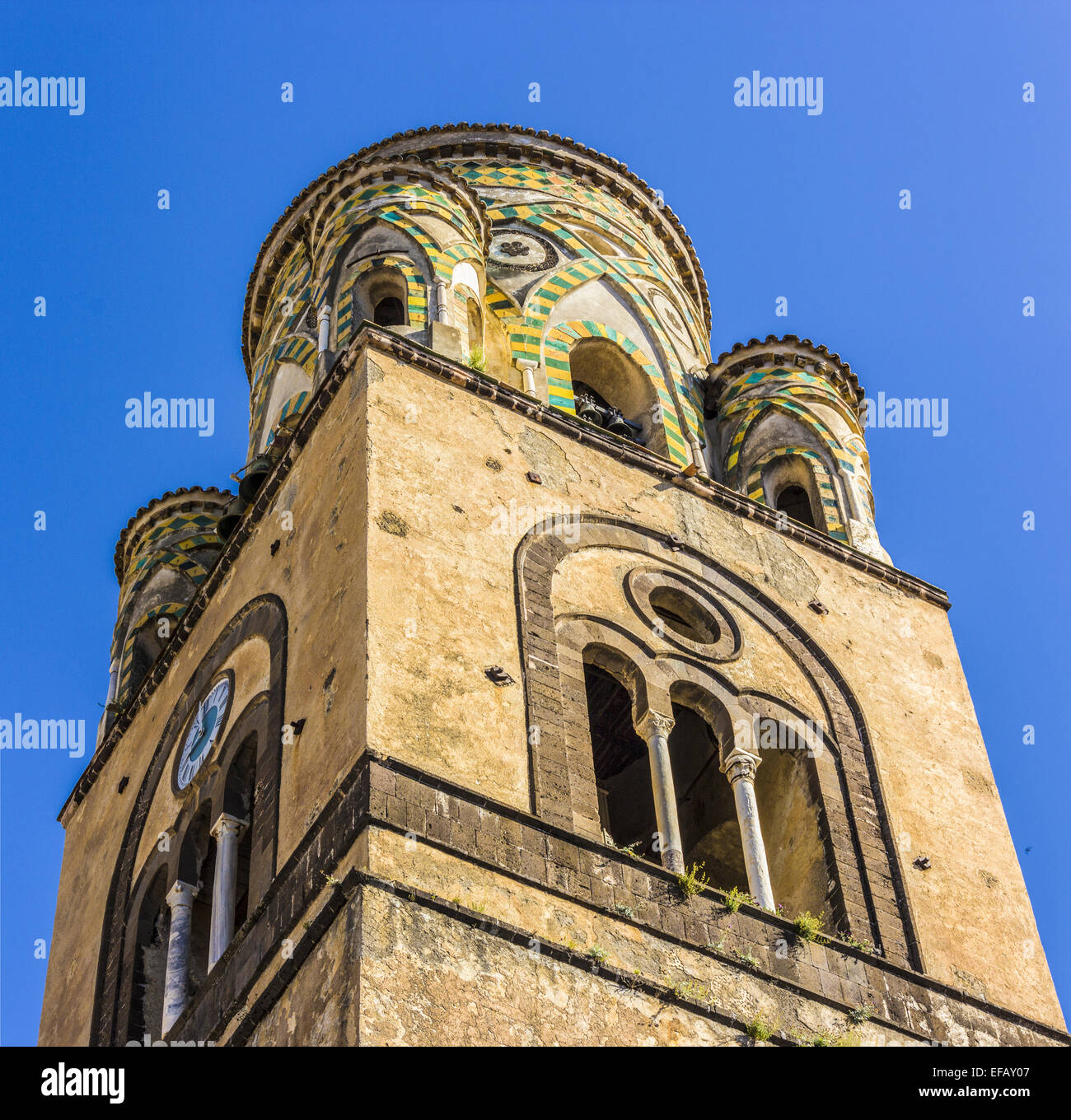 Torre della Cattedrale di Amalfi Foto Stock