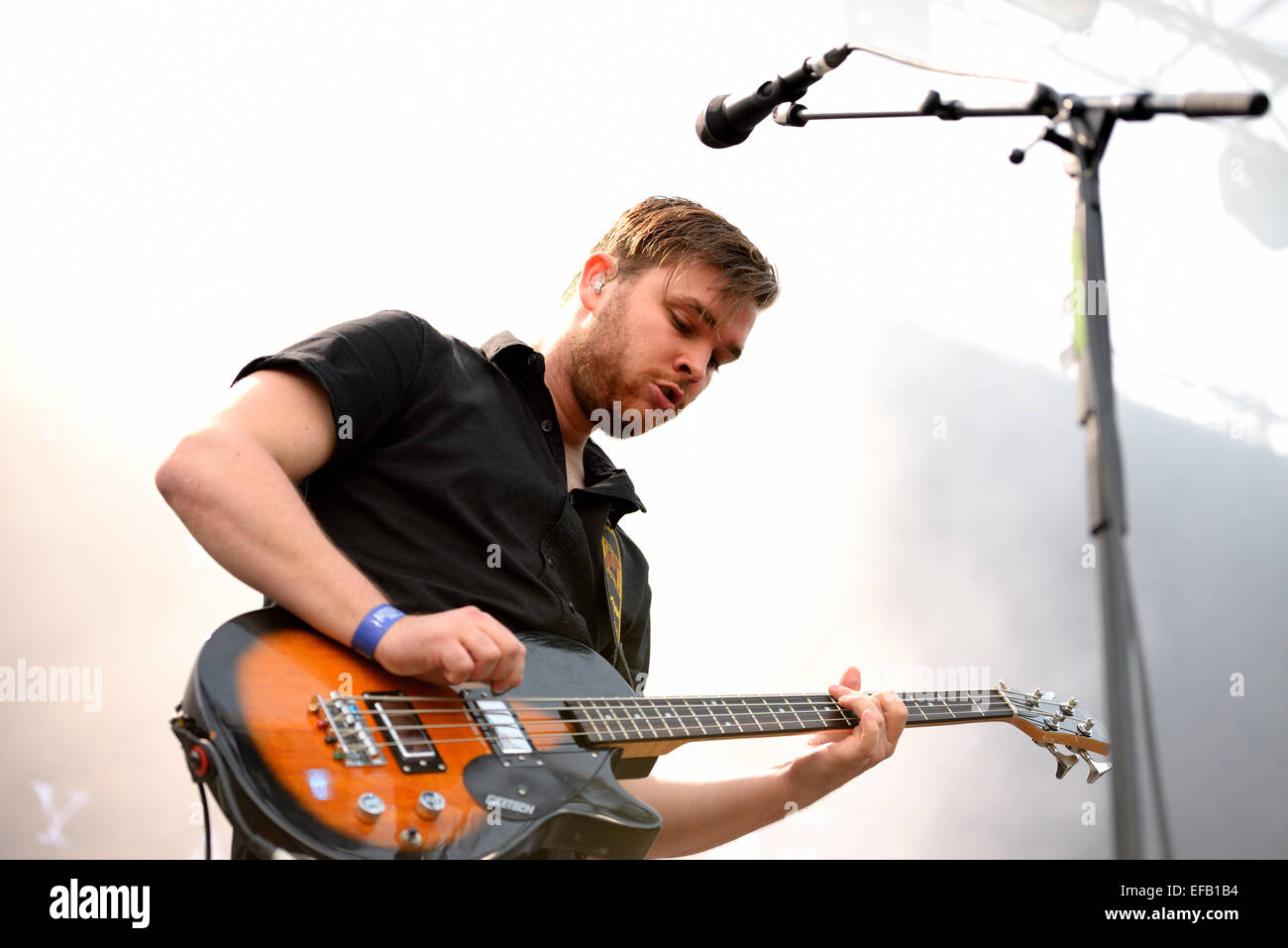 MADRID - Sep 13: Royal sangue (British duo rock band formata a Worthing) concerto presso Dcode Festival. Foto Stock