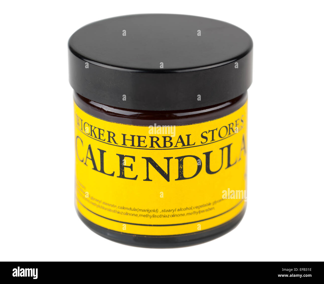 Vasetto di la Pomata alla Calendula per digestione Foto Stock