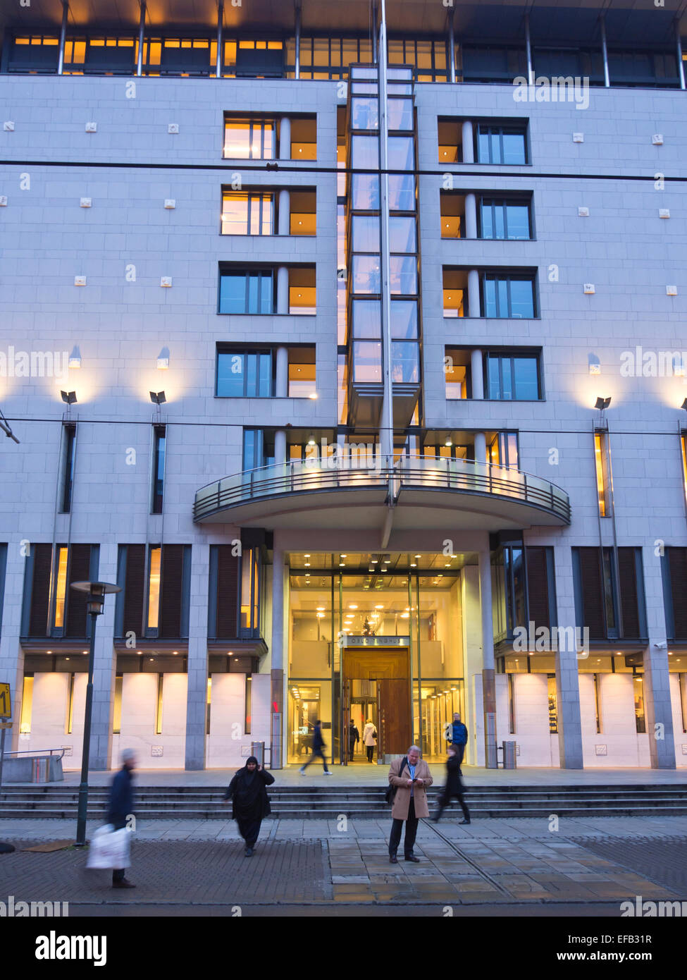 Oslo Courthouse manipolazione sia in materia civile e penale nella capitale norvegese Foto Stock