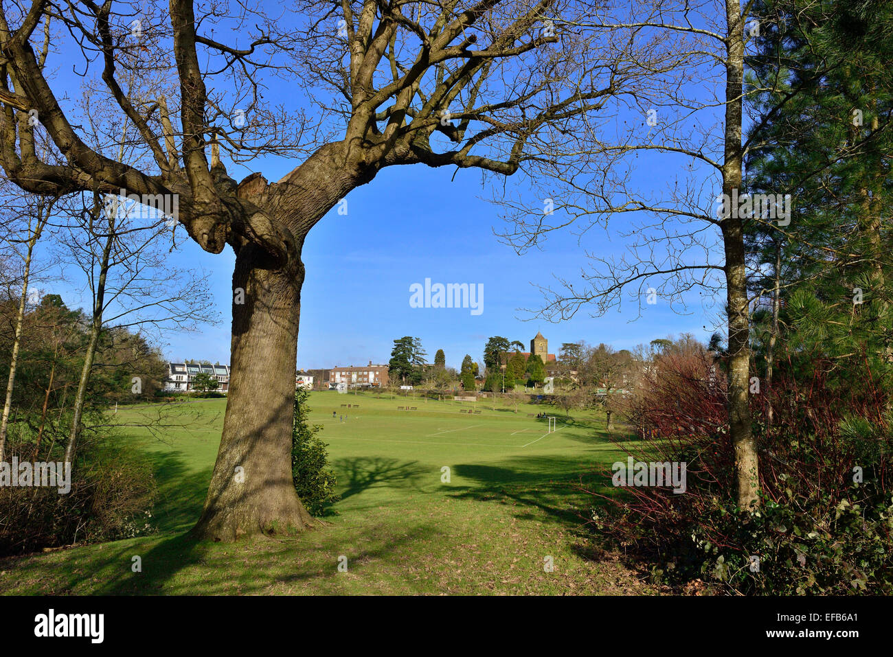 Victoria Park. Haywards Heath. West Sussex. In Inghilterra. Regno Unito Foto Stock