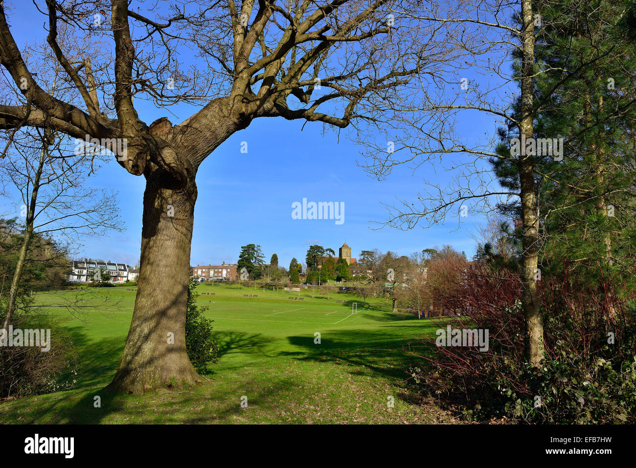 Victoria Park. Haywards Heath. West Sussex. In Inghilterra. Regno Unito Foto Stock