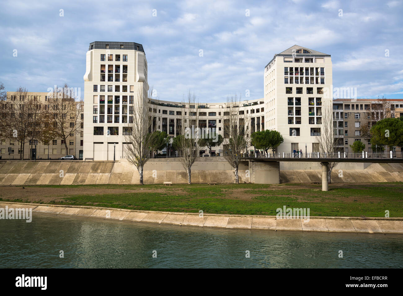 Architettura postmoderna, Montpellier, Francia Foto Stock