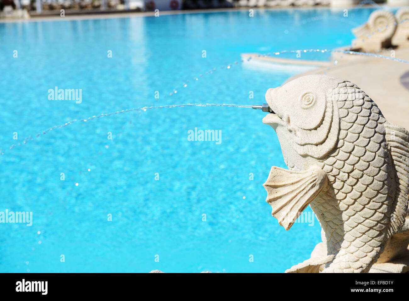La piscina in hotel di lusso, Antalya, Turchia Foto Stock