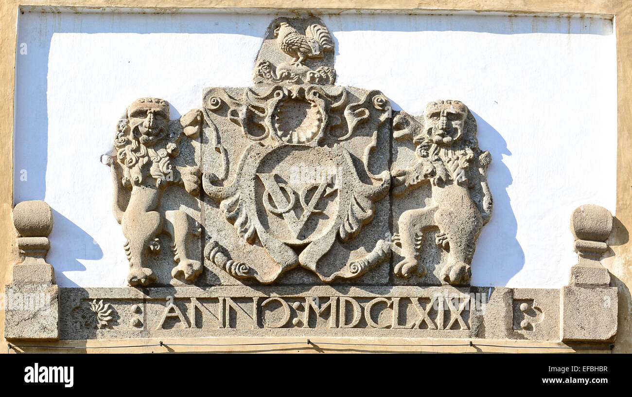 Il logo di antiche Dutch East India Company tra 1602 a 1796 Foto Stock