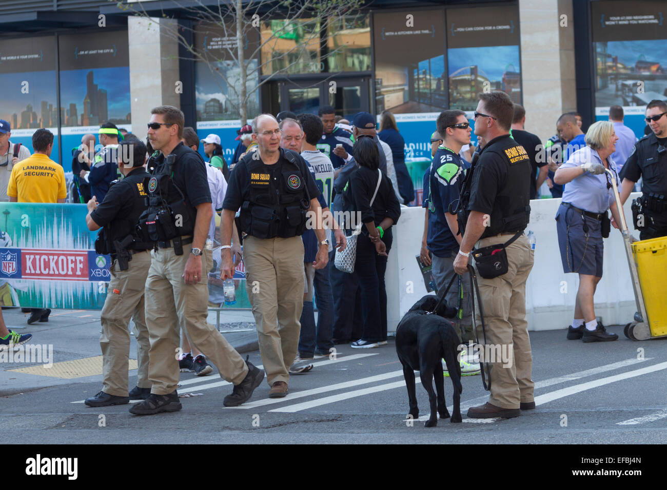 Kickoff di NFL 2014 attività - Seattle Seahawks vs Green Bay Packers - 4 settembre 2014 Foto Stock