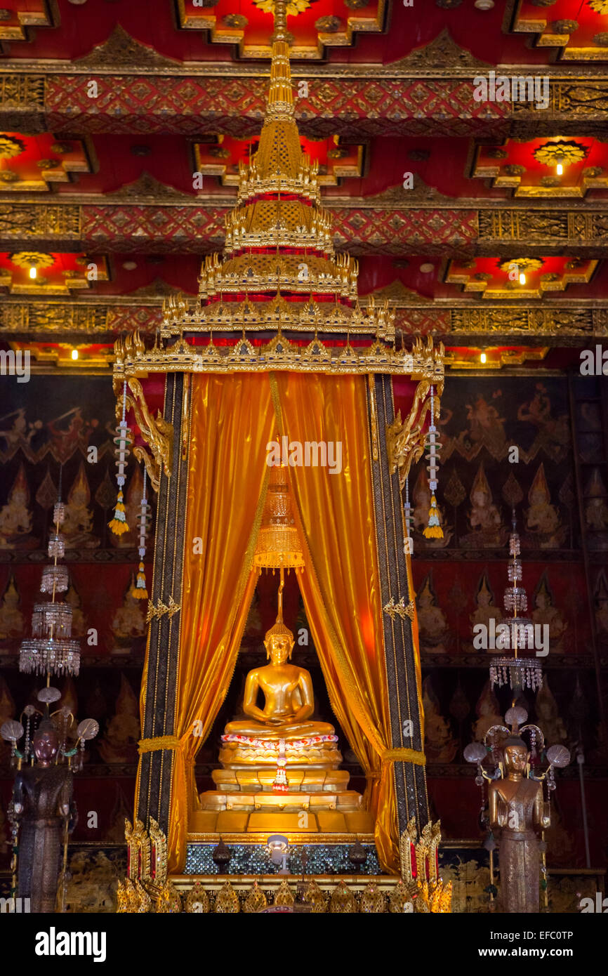Phra Buddha Sihing Buddhaisawan Interno Cappella e Museo Nazionale di Bangkok. Foto Stock