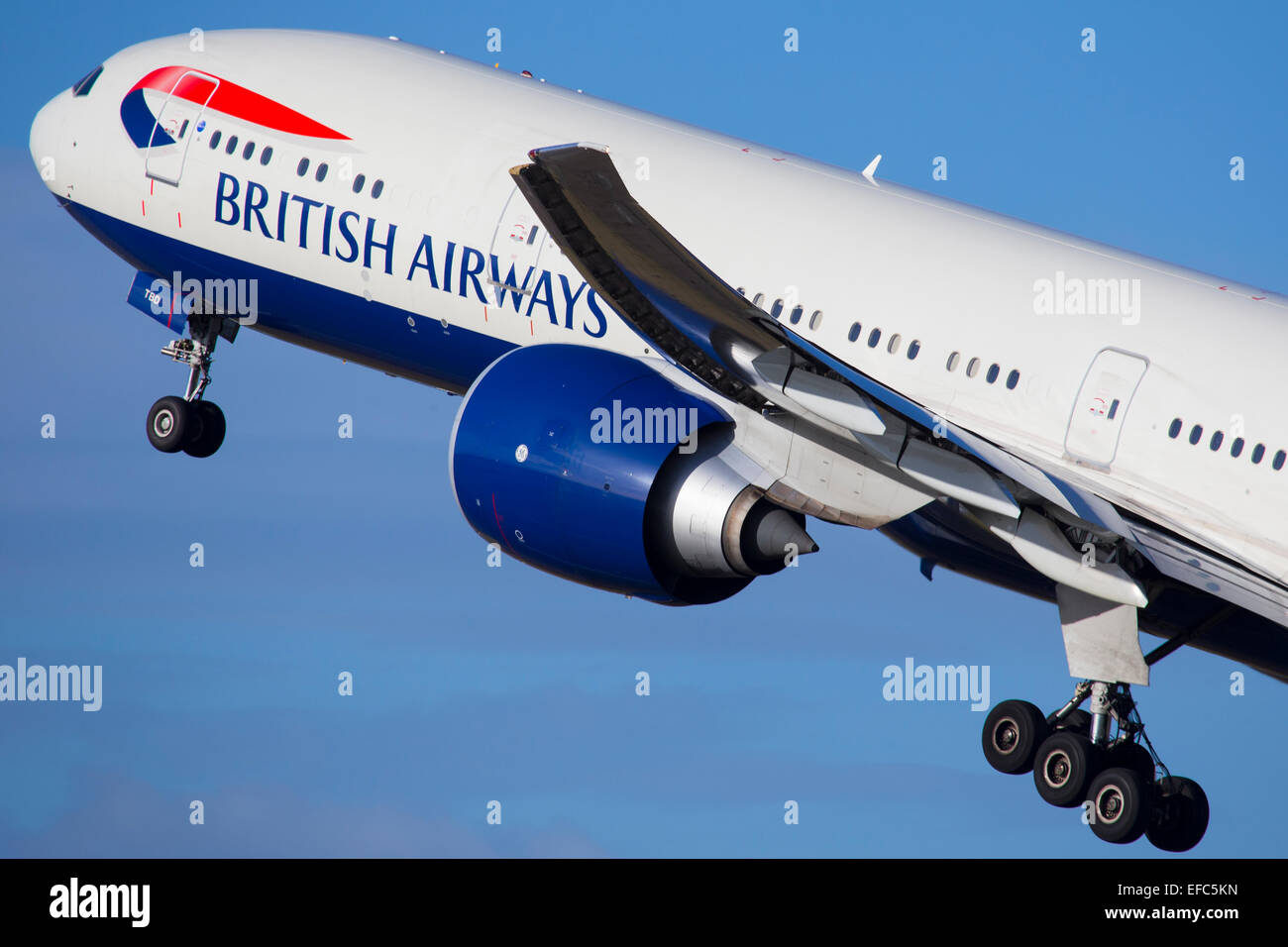 British Airways Boeing 777 Foto Stock