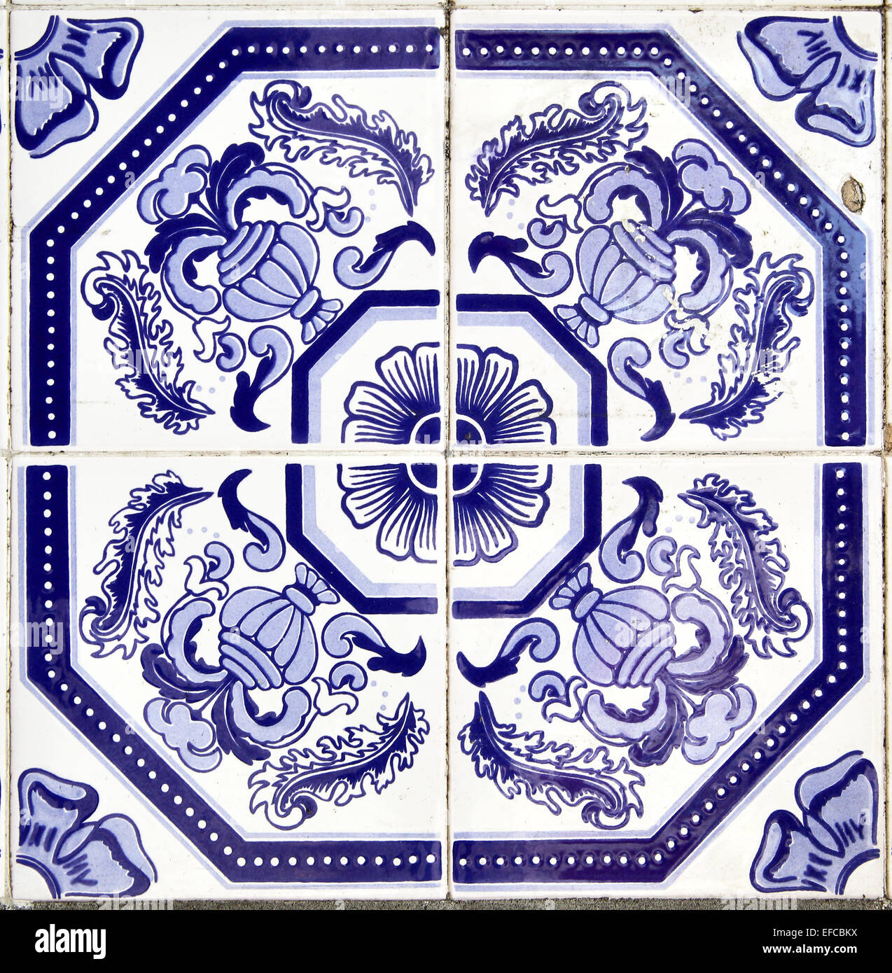 Azulejos - Portogallo piastrelle close-up Foto Stock