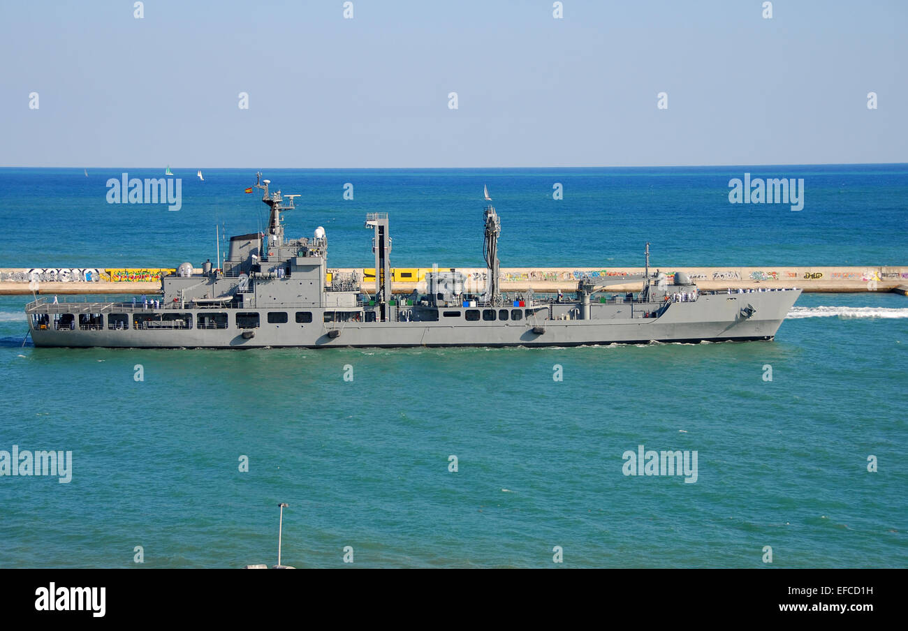 Nave della Marina partono per una missione Foto Stock