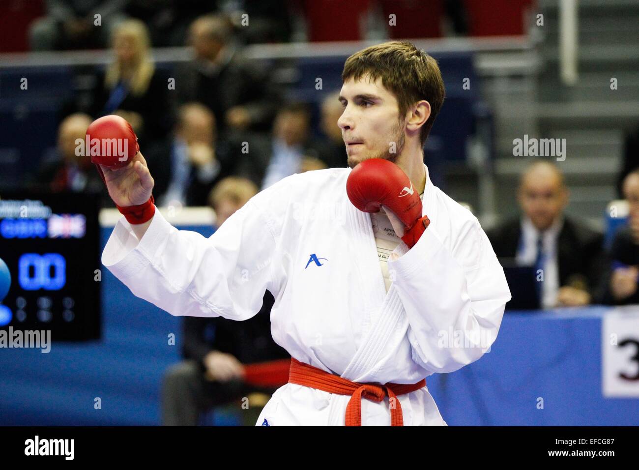 Sergey SPITSIN - 24.01.2015 - Open de Paris - Karate Premier League -.Photo : Johnny Fidelin/Icona Sport Foto Stock