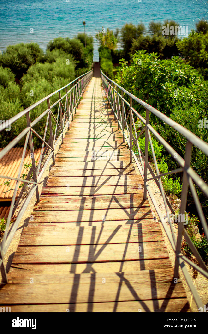Scale via del mare Mediterraneo Foto Stock